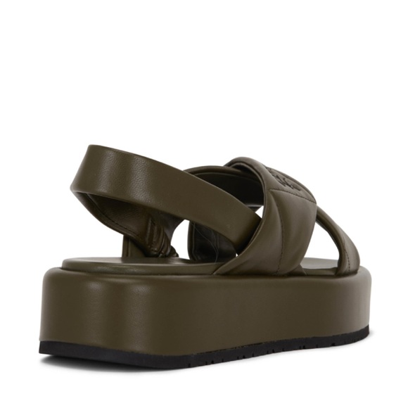 Prada Platform Slingback Sandal in Olive Green - Picture 4 of 11